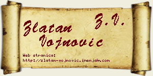 Zlatan Vojnović vizit kartica